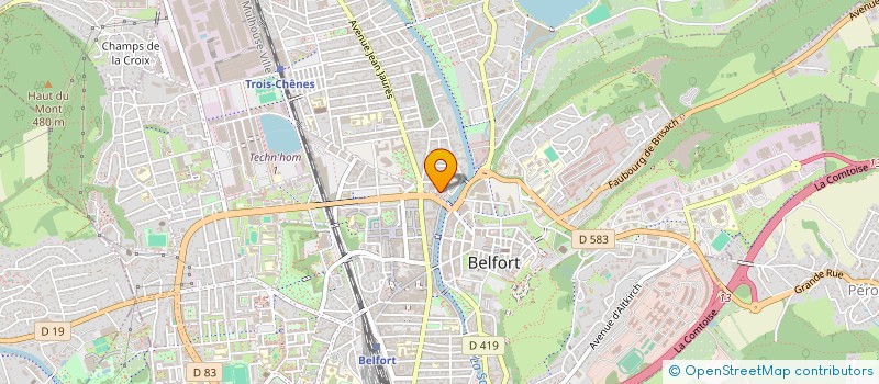 localisation de l'entreprise ASSURANCES FRANCOIS à BELFORT