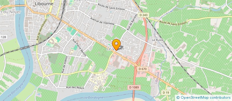 localisation de l'entreprise ASSURANCES HERNANDEZ à LIBOURNE