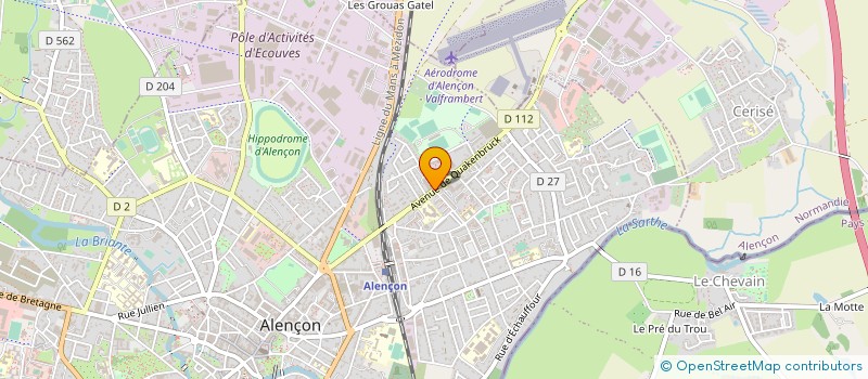 localisation de l'entreprise ASSURANCES INSDUSTRIELLES ET COURTAGE à ALENCON