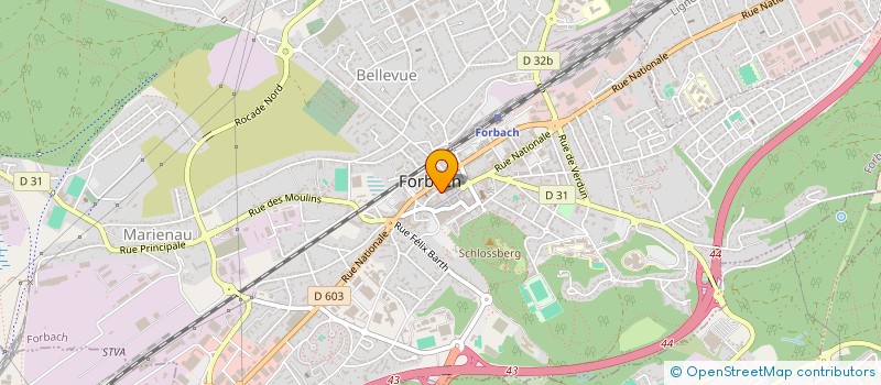 localisation de l'entreprise ASSURANCES KIEFFER  FORBACH