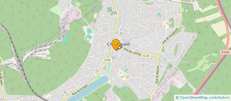 localisation de l'entreprise ASSURANCES KIEFFER CREUTZWALD  CREUTZWALD