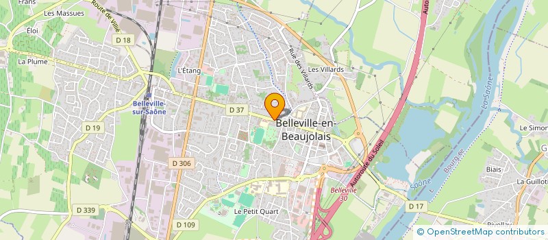 localisation de l'entreprise ASSURANCES LAISSUS COURTAGE  BELLEVILLE-EN-BEAUJOLAIS