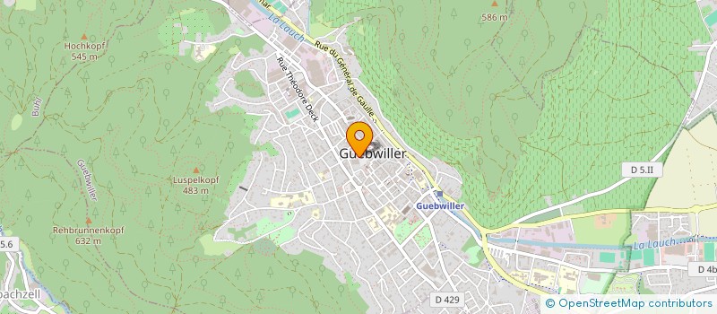 localisation de l'entreprise ASSURANCES LEGRAND  GUEBWILLER