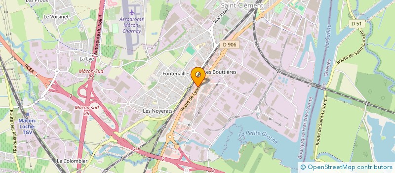 localisation de l'entreprise ASSURANCES MARGAND ET ASSOCIES  MACON