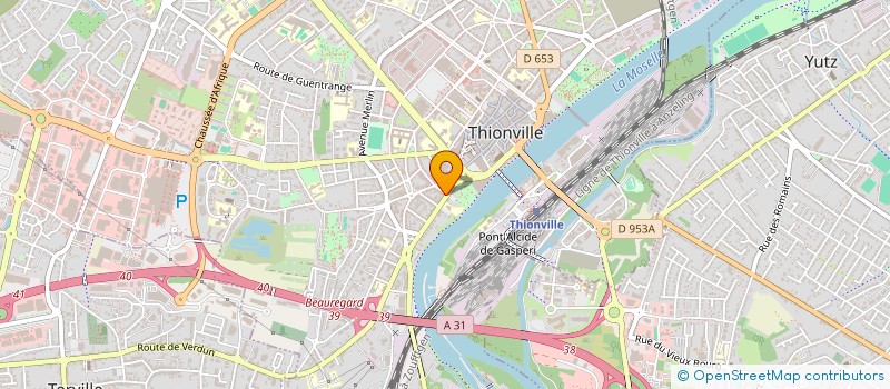 localisation de l'entreprise ASSURANCES NOURDIN-BALDO  THIONVILLE