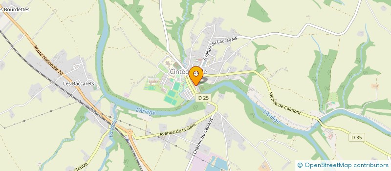 localisation de l'entreprise ASSURANCES OCCITANE DE COURTAGE  CINTEGABELLE