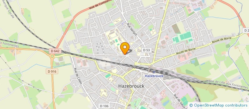 localisation de l'entreprise ASSURANCES OLIVIER à HAZEBROUCK