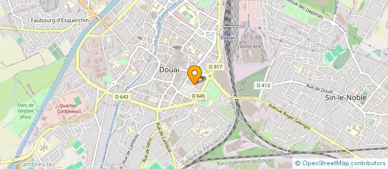localisation de l'entreprise ASSURANCES PATRICK SLOMIANOWSKI à DOUAI