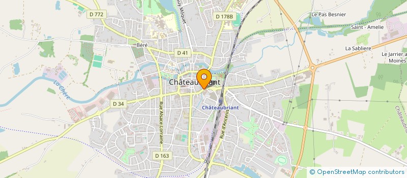 localisation de l'entreprise ASSURANCES PAYRAUDEAU LE PAVOUX  CHATEAUBRIANT