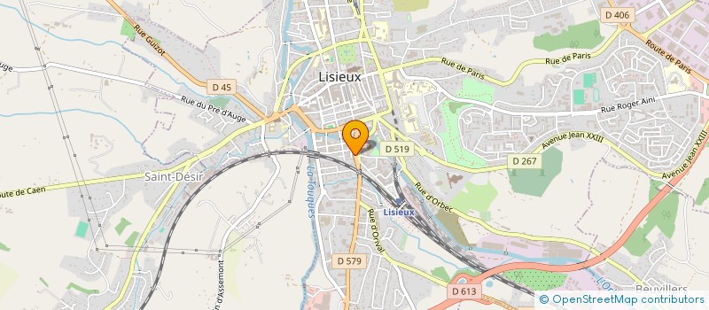 localisation de l'entreprise ASSURANCES PHILIP RENEE à LISIEUX