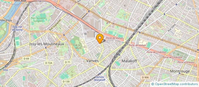 localisation de l'entreprise ASSURANCES PLACEMENTS CREDITS IMMOBILIER à VANVES