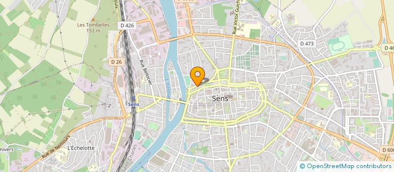 localisation de l'entreprise ASSURANCES PREVOYANCE SERVICE  SENS