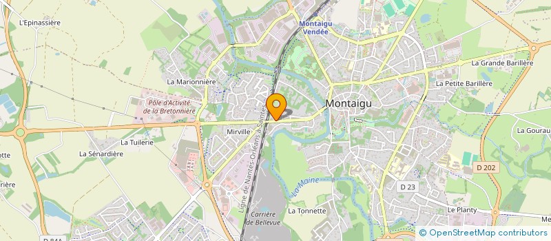 localisation de l'entreprise ASSURANCES ROUILLON ROUSSEAU à MONTAIGU-VENDEE