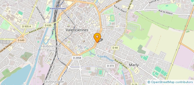 localisation de l'entreprise ASSURANCES SECURITE à VALENCIENNES