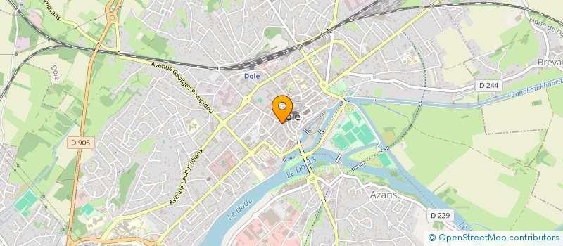 localisation de l'entreprise ASSURANCES TOURISK à DOLE
