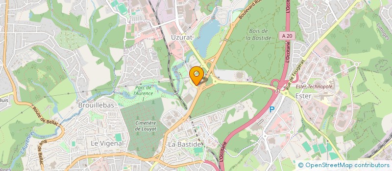 localisation de l'entreprise ASSURANCES UHLEN à LIMOGES