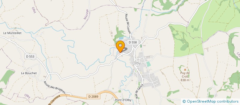 localisation de l'entreprise ASSURANCES VBC  LA GOUTELLE