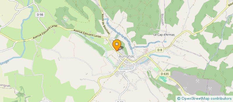 localisation de l'entreprise ASSURANCES VIGNEAUX CHRISTOPHE  AURIGNAC