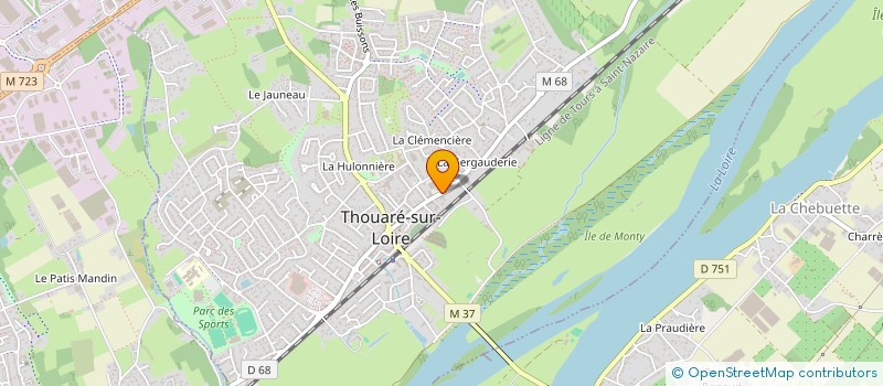 localisation de l'entreprise ASSURANCES VINCENT  THOUARE-SUR-LOIRE