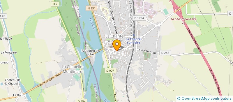 localisation de l'entreprise ASSURANCES WATINE-BOULET SOCIETE EN PARTICIPATION D EXERCICE CONJOINT à LA CHARITE-SUR-LOIRE