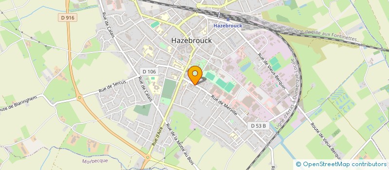 localisation de l'entreprise ASSURANCES WYCKAERT HAZEBROUCK à HAZEBROUCK