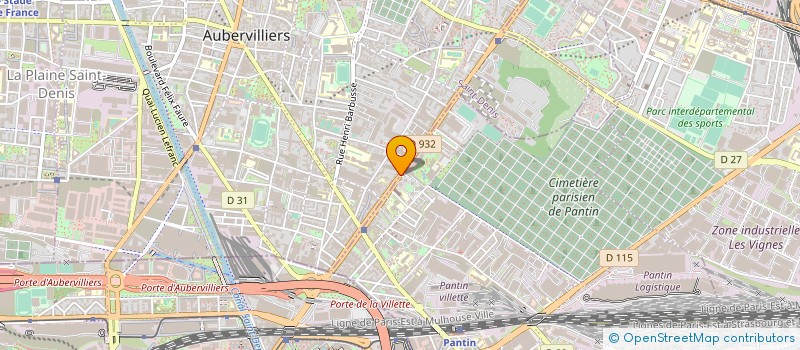 localisation de l'entreprise ASSURANCIO à AUBERVILLIERS