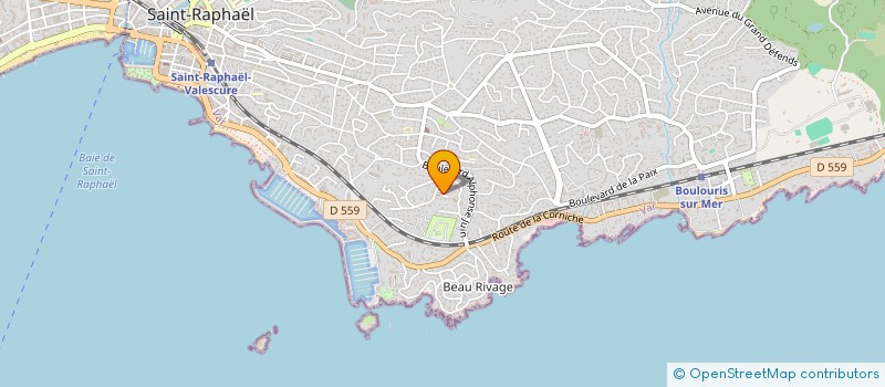 localisation de l'entreprise ASSURBAT  SAINT-RAPHAEL