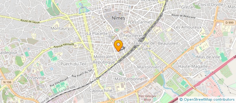 localisation de l'entreprise ASSURCONSEILS COURTAGE  NIMES