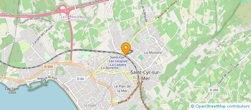 localisation de l'entreprise ASSURCONSULT MEDITERRANEE à SAINT-CYR-SUR-MER