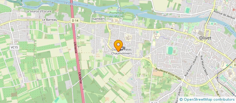 localisation de l'entreprise ASSURE SECURITE PRIVEE à OLIVET