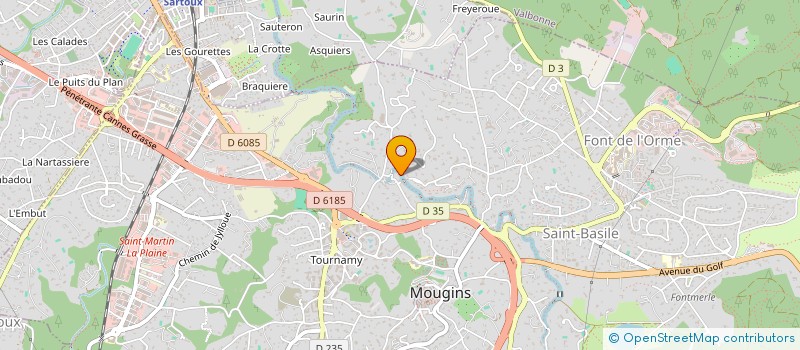 localisation de l'entreprise ASSUREAVIE  MOUGINS