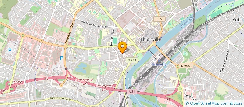 localisation de l'entreprise ASSUREST  THIONVILLE