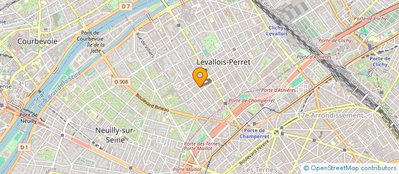 localisation de l'entreprise ASSUREZO à LEVALLOIS-PERRET