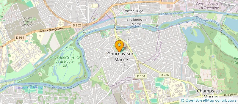 localisation de l'entreprise ASSURIUM COURTAGE  GOURNAY-SUR-MARNE