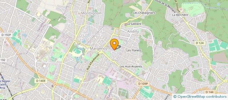 localisation de l'entreprise ASSUROFEMININ.COM  MARGENCY