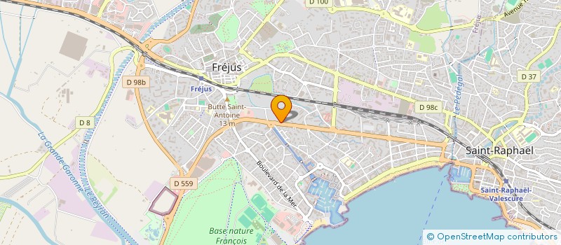 localisation de l'entreprise ASSURPROVENCE à FREJUS
