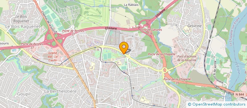 localisation de l'entreprise ASSURWEST à NANTES