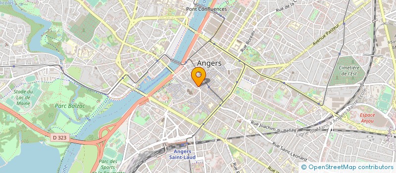 localisation de l'entreprise ASSVAS à ANGERS