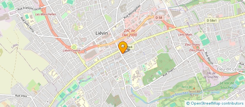 localisation de l'entreprise ASSWAK EL AFRAH à LIEVIN