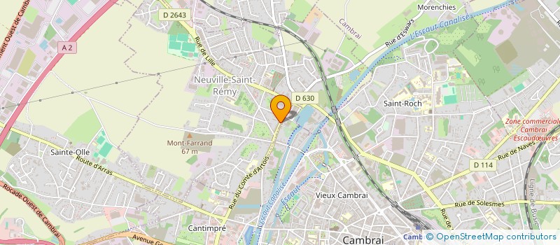 localisation de l'entreprise ASSYMETRIE  NEUVILLE-SAINT-REMY