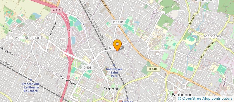 localisation de l'entreprise ASSYST à SAINT-PRIX