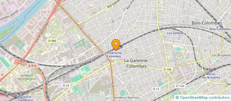 localisation de l'entreprise ASSYST ENVIRONNEMENT à LA GARENNE-COLOMBES