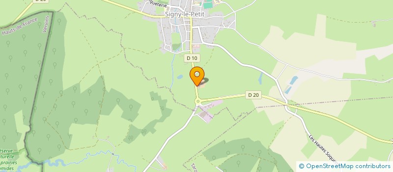 localisation de l'entreprise ASSYSTEL à SIGNY-LE-PETIT