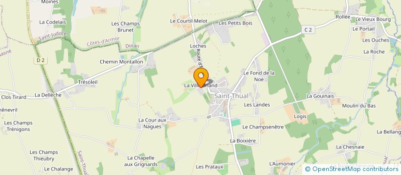 localisation de l'entreprise AST à SAINT-THUAL