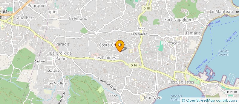 localisation de l'entreprise AST  LA SEYNE-SUR-MER