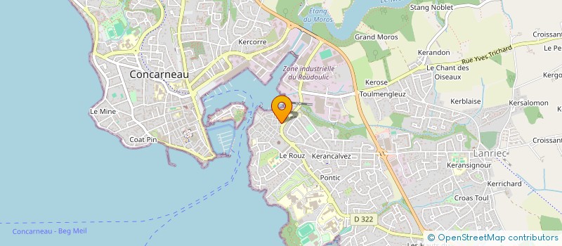 localisation de l'entreprise AST CONCARNEAU  CONCARNEAU