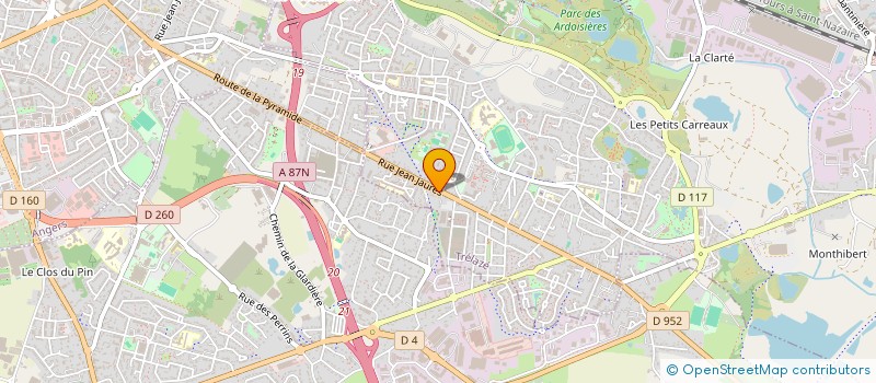 localisation de l'entreprise AST PARQUET  TRELAZE