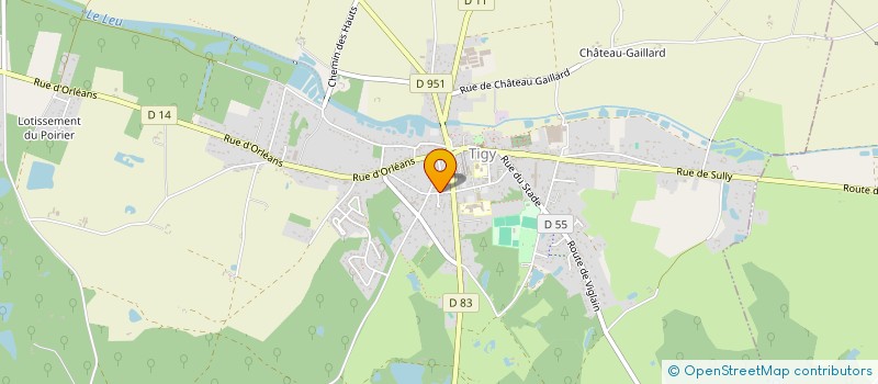 localisation de l'entreprise AST SARL à TIGY