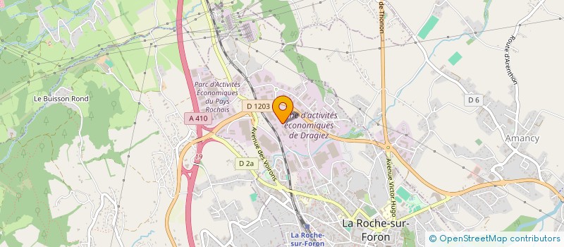 localisation de l'entreprise AST SARL  LA ROCHE-SUR-FORON