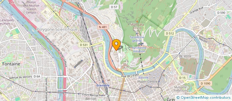 localisation de l'entreprise AST SECURITE PRIVEE à GRENOBLE